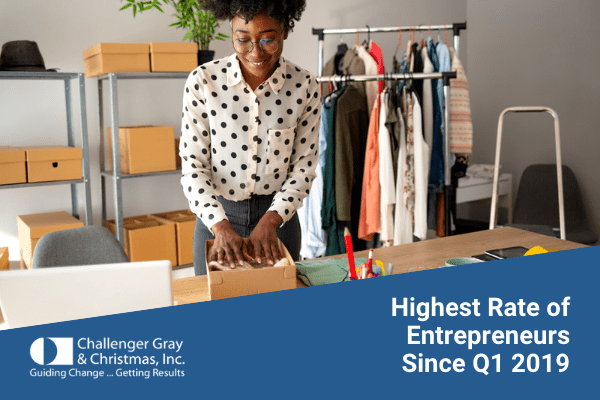 Highest Rate Of Entrepreneurs Since Q1 2019