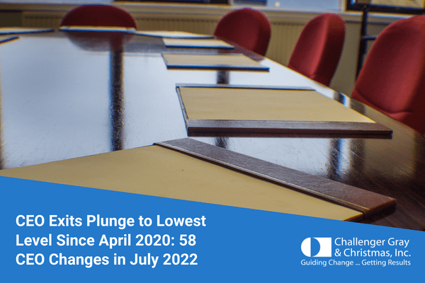 58 CEO Changes In July 2022