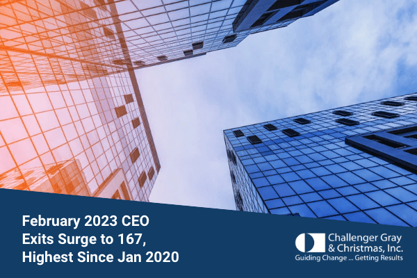 Challenger Gray Feb 2023 CEO Turnoever Report