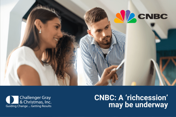 CNBC News Hit Challenger Report July 2023 Data A ‘richcession’ May Be Underway