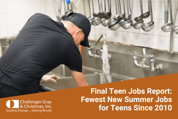 Final Teen Jobs Report Fewest New Summer Jobs For Teens Since 2010