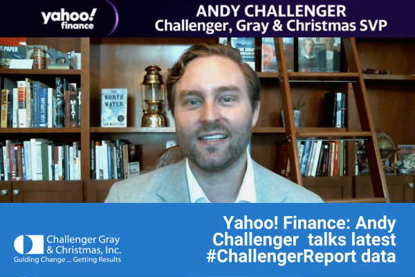 Yahoo! Finance Andy Challenger Talks Latest #ChallengerReport Data