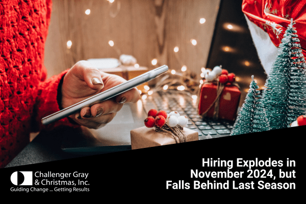 Hiring Explodes In November 2024, But Falls Behind Last Season