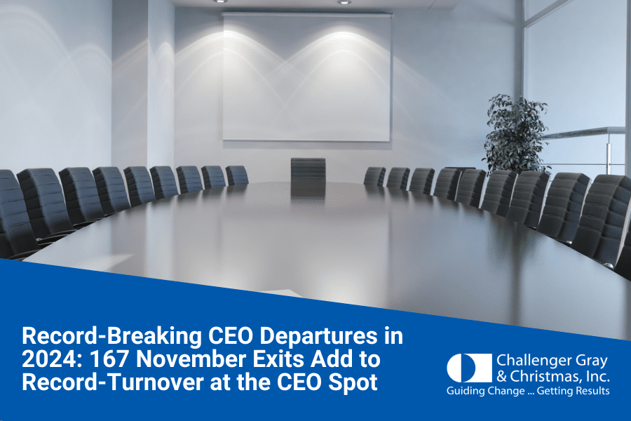 Record Breaking CEO Departures In 2024 167 November Exits Add To Record Turnover At The CEO Spot
