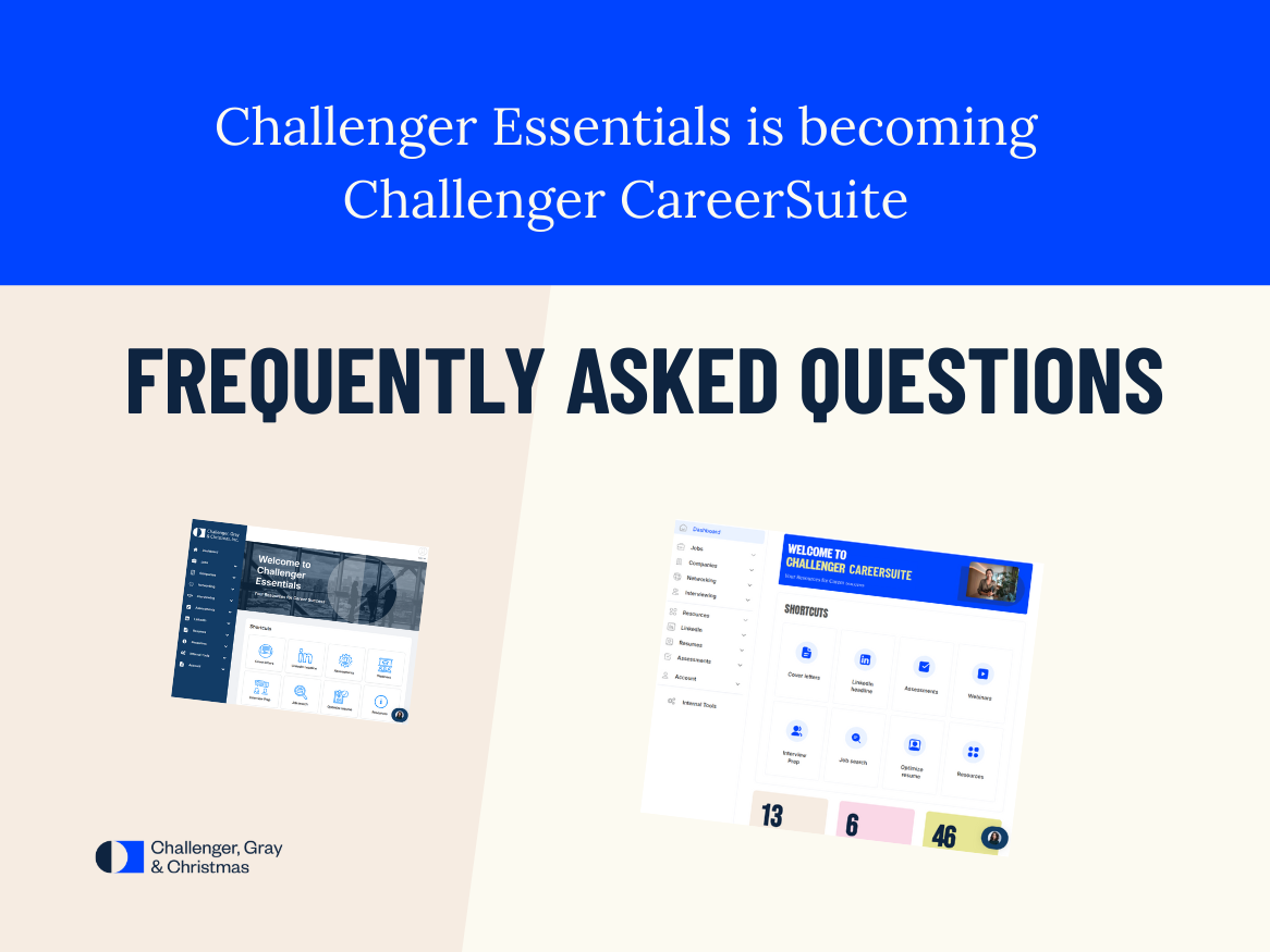 FAQs: Challenger Essentials is becoming Challenger Careersuite